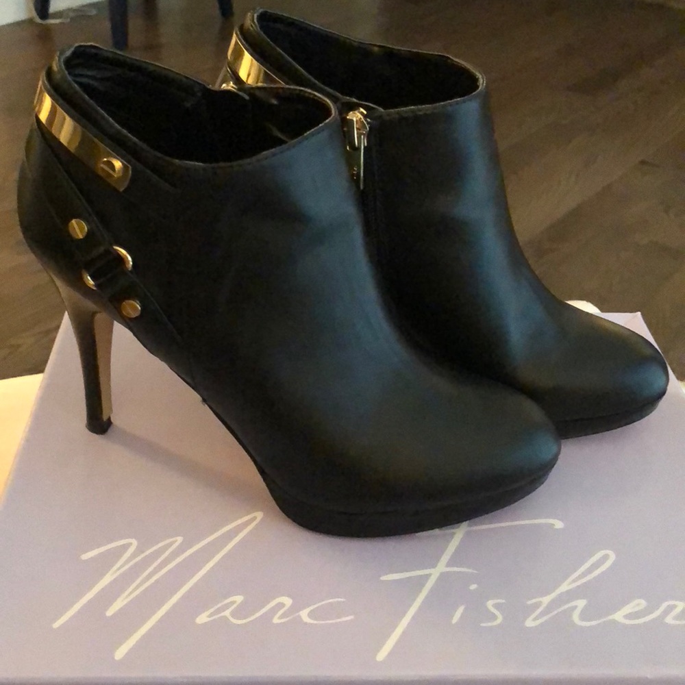 Marc Fisher Black Stilletto Booties